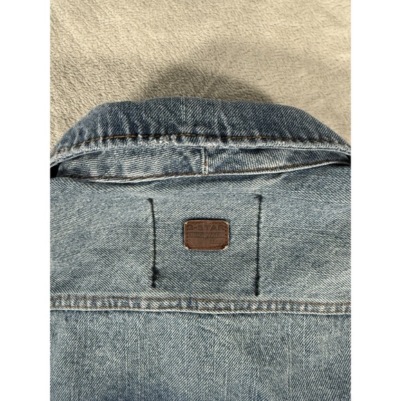 G Star Raw Denim Jacket Men's Small 3301 Slim Button Front - Picture 12 of 12